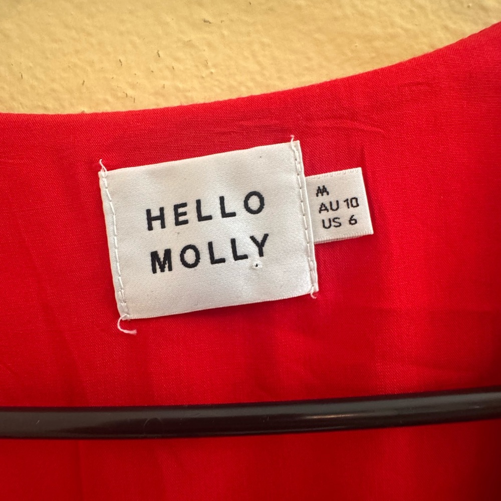 Hello Molly Red And White Patterned Mini Dress - image 2